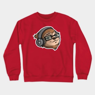 NerdSloth Head Crewneck Sweatshirt